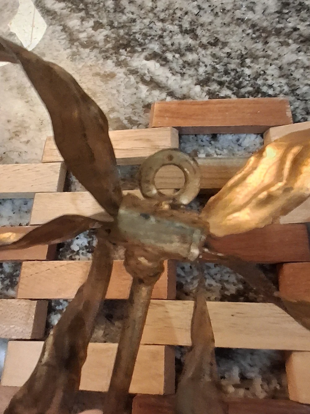 Vintage Brass Ribbon Bow Wall Hook | Hollywood Regency Gold Tone Decorative Coat